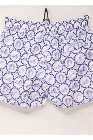 Costume da uomo con maiolica azzurra Aram Capri | ACBM440BIANCO